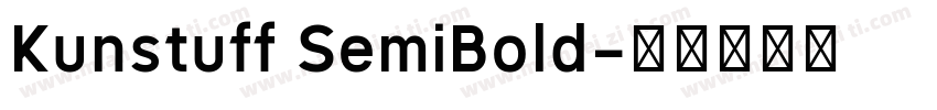Kunstuff SemiBold字体转换